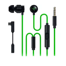 Căști gaming Razer Hammerhead V3, Cu fir, Negru | Verde
