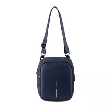 Geantă pe umăr Bobby Boxy Sling, Polietilen tereftalat reciclat, Bleumarin