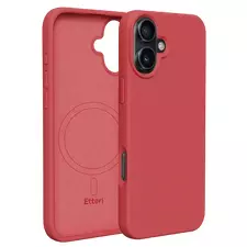 Husă Etteri Silicone Mag pentru Apple iPhone 16, Raspberry