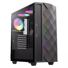 Carcasă PC Gamemax Diamond CP BK, Midi-Tower, Fără PSU, Negru