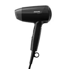 Uscător de păr compact Philips EssentialCare BHC010/10, 1200 W, Negru