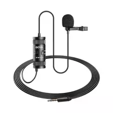 Microfon portabil pentru înregistrare vocală Boya BY-M1 Pro II, Cu fir, Negru