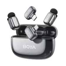 Microfon portabil pentru înregistrare vocală Boya mini 2-01, Fără fir, Gri