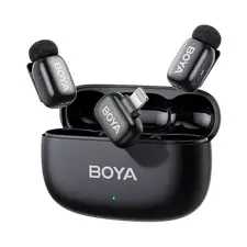 Microfon portabil pentru înregistrare vocală Boya mini 2-03, Fără fir, Negru