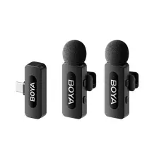 Microfon portabil pentru înregistrare vocală Boya BY-V20 V2.0, Fără fir, Negru