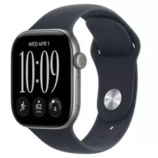 Apple Watch Series 12 GPS, 42mm Space Grey Aluminium Case with Navy Blue Sport Band - S/M MJE74