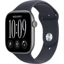 Apple Watch Series 12 GPS, 46mm Space Grey Aluminium Case with Navy Blue Sport Band - M/L MJEJ4