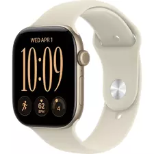 Apple Watch Series 12 GPS, 46mm Light Gold Aluminium Case with Sand Sport Band - S/M MJEN4