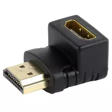 Adaptor Video Cablexpert A-HDMI90-FML, HDMI (M) - HDMI (F), Negru