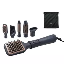 Uscător de păr-perie Philips BHA530/00, 1000W, Negru