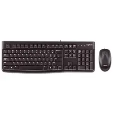 Tastatură + Mouse Logitech Desktop MK120, USB, Black