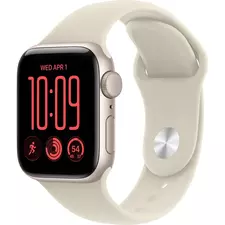 Apple Watch SE 3 40mm Aluminum Case with Sand Sport Band - S/M MJKR4 GPS, Starlight