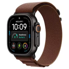 Apple Watch Ultra 4 GPS + Cellular, 49mm Black Titanium Case with Burgundy Alpine Loop - M MJC14