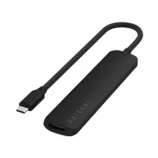 Adapter Satechi Slim multiport 6-in-1 USB-C, Black