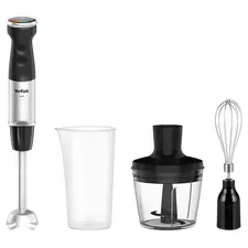 Blender de mână Tefal HB673830, Negru | Oțel inoxidabil
