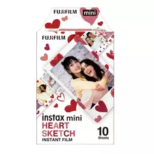 Fujifilm Instax Mini Instant Film Heart Sketch (10 sheets) White