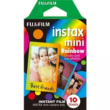 Fujifilm Instax Mini Instant Film Rainbow (10 sheets), Multicolor
