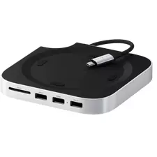 Satechi Mac Mini M4 Stand & Hub with SSD Enclosure, 2xUSB-A3.2 Gen2, USB-A2.0, SD.