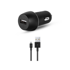 ttec Car Charger USB-A 2.1A with Micro-USB Cable, Black