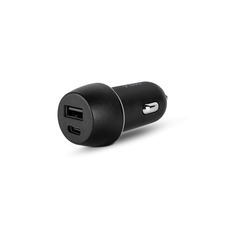 ttec Car Charger Duo Type-C+USB-A PD+QC 30W, Black