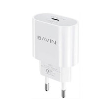 BAVIN Wall Charger Type-C PD, QC3.0 20W, White
