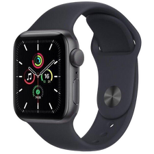Apple Watch SE 2 GPS 40mm Midnight Aluminum Case with Midnight Sport Band S/M MR9X3
