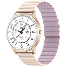 Kieslect Smart Watch Lora, Magnetic Strap, Gold