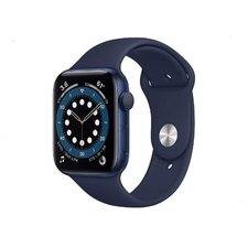 Apple Watch Series 6 44mm/Blue Aluminium Case With Deep Navy Sport Band, M00J3 GPS