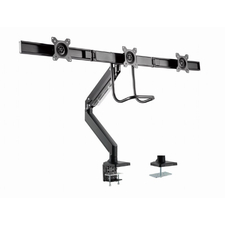 Suport pentru 3 monitoare 13"-27" - Gembird MA-DA3-03, Steel (1.35 mm), Gas spring 1-6kg, VESA 75/100