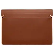 Husă pentru laptop Spigen Valentinus 15-16", Piele artificială, Brown