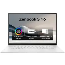 Laptop 16" ASUS Zenbook S 16 OLED UM5606WA, Scandinavian White / AMD Ryzen AI 9 HX 370 / 32GB / 1024GB / Windows 11 Home