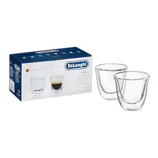 Set de pahare De'Longhi 60 ml 2 buc, Transparent