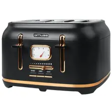 Toaster MUSE MS-131 BC, Black/Gold