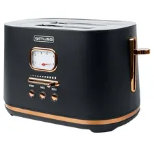 Toaster MUSE MS-130 BC, Black/Gold