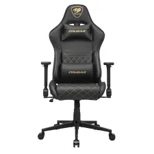 Scaun Gaming Cougar Armor One V2 Gold, PVC Piele, Black/Gold