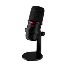 Microphones HyperX SoloCast, 14mm condenser capsules, Cardioid, 74db, -6 db, 96 kHz, 24bit, Tap-to-Mute, USB-C/3.5mm, Black,                                                                                                                                  