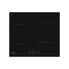 Plită încorporabilă electrică cu inducție Sharp KH-6I45FT0I-EU, Black