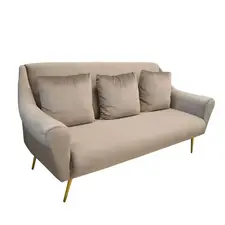 Canapea Deco  GLORIOSA(3 locuri) MS01-36+Gold leg Beige