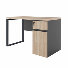 Masă de birou Deco+BOX încorporat Dreapta 1200×600 Sonoma/Black