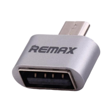 Adaptor USB Remax RA-OTG, Micro-USB/USB Type-A (F), Argintiu