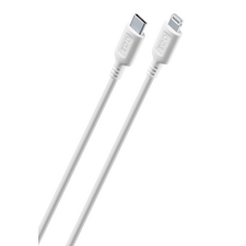 Cablu de încărcare și date Cellularline Become Eco, USB Type-C/Lightning, 1m, Alb