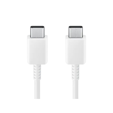 Cablu încărcare și sincronizare Samsung USB-C to USB-C Cable 3A, USB Type-C/USB Type-C, 1,8m, Alb