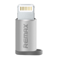 Adaptor USB Remax RA-USB2, Micro-USB/Lightning, Argintiu