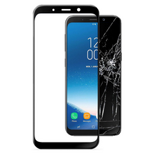 Sticlă de protecție Cellularline Tempered Glass - Samsung Galaxy A8 (2018), Negru