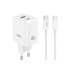 Încărcător XO CE36+ USB-C, 45W, Alb