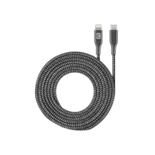 Cable de date Cellularline Long Cable, Lightning/USB Type-C, 2,5m, Negru