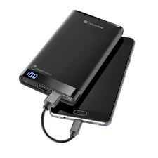 Acumulator extern Cellularline FreePower Slim 8000, 8000mAh, Negru