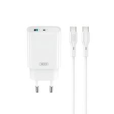 Încărcător XO CE30 + USB-C, 30W, Alb