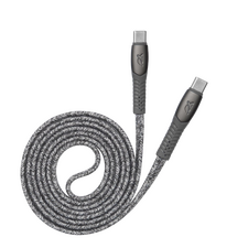 Cable de date Rivacase PS6105, USB Type-C/USB Type-C, 1,2m, Gri