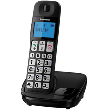 Telefon DECT Panasonic KX-TGE110, Negru